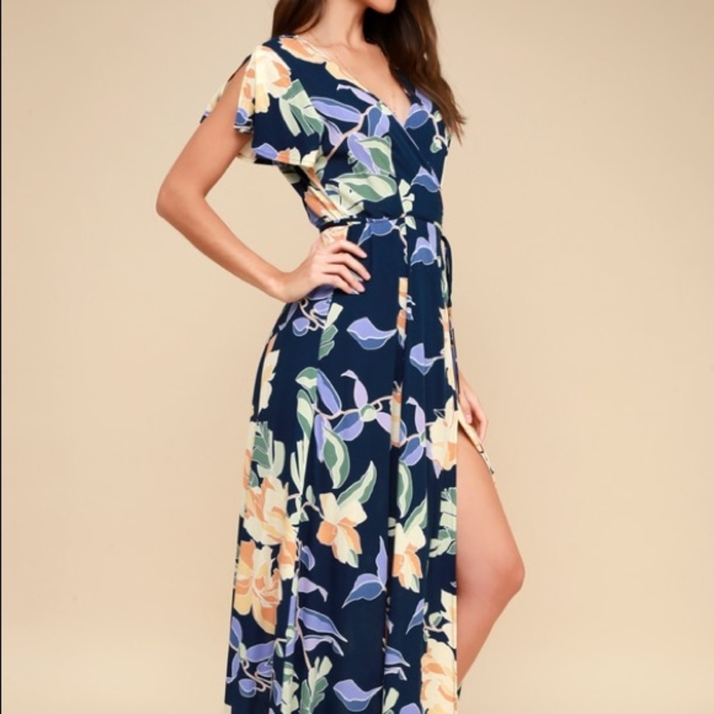 Lulu’s maxi wrap dress